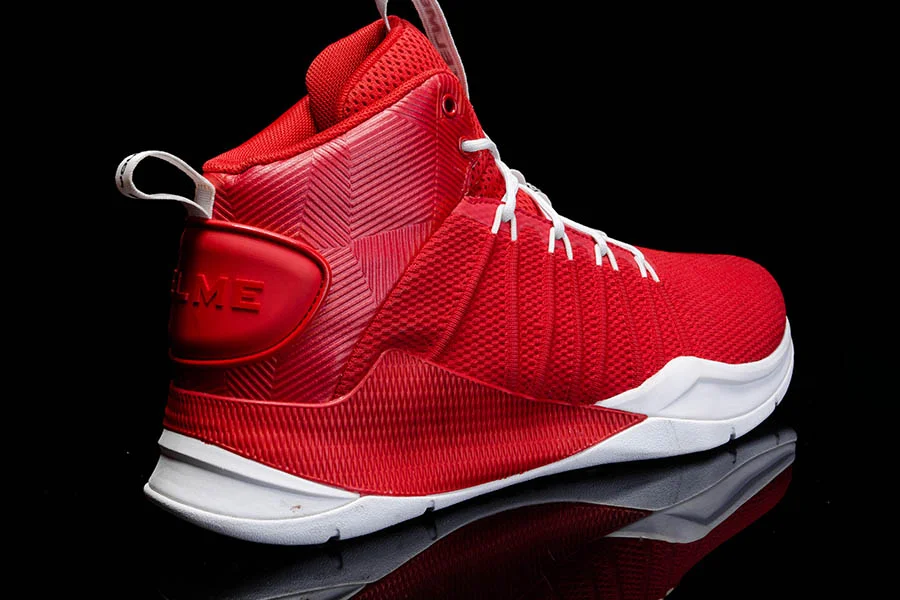 High Top Basketball Shoes in Red for Athletes